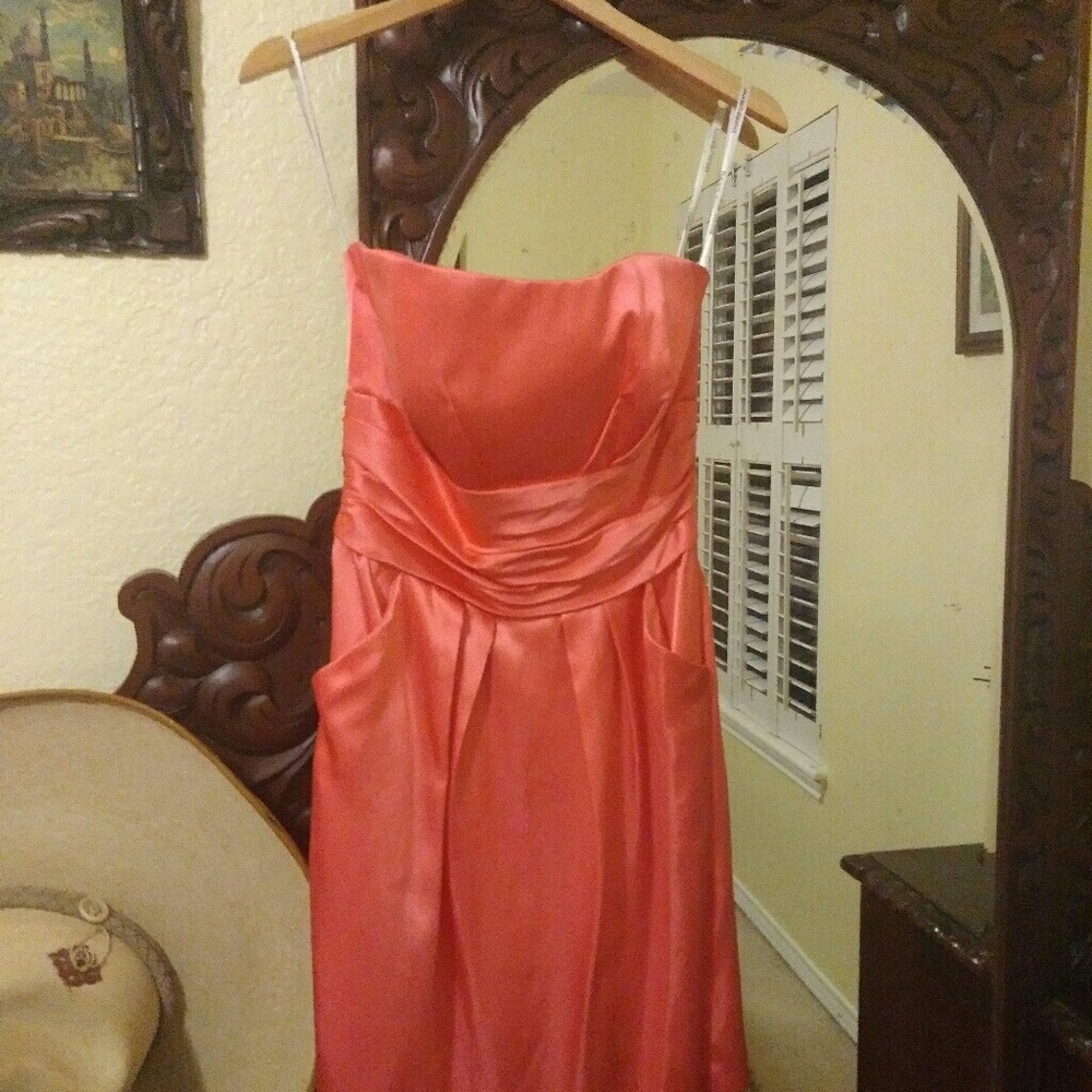 Coral Brides maids dress
